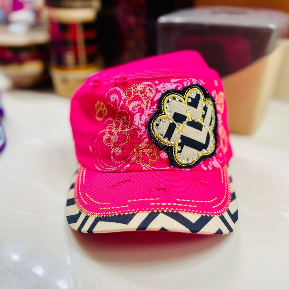 Legacy Pink Hat with Paw Print